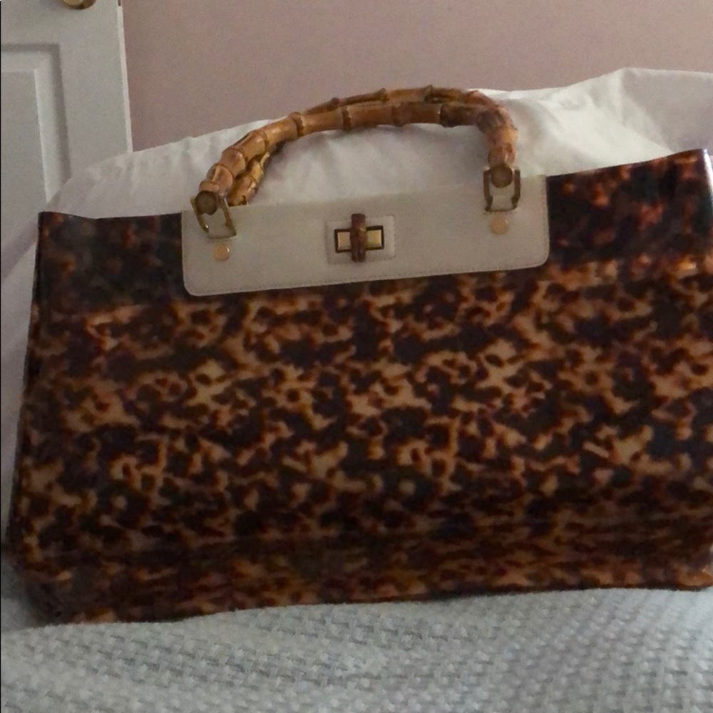 Monsac Lepoard Print Tote